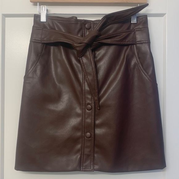 Vegan Leather Skirt - Picture 1 of 3